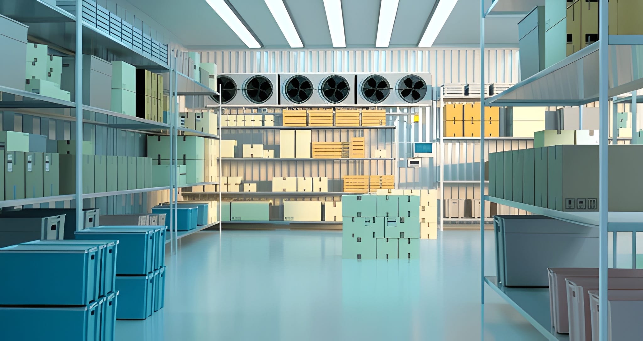 Clean and organized warehouse in Sharjah